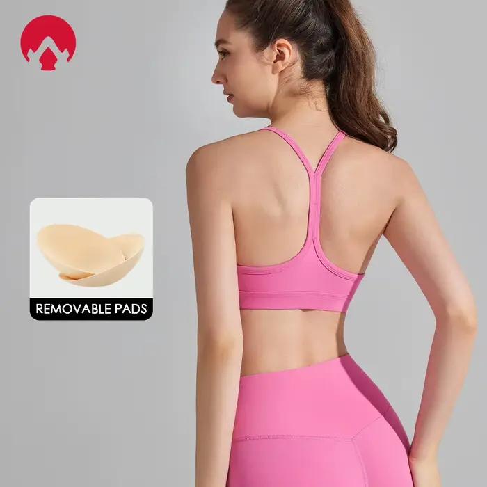 Soutien-gorge de sport à fort impact pour femme – Soutien-gorge de fitness respirant Racerback Yoga Prêt Beau soutien du dos pour la course et la salle de sport