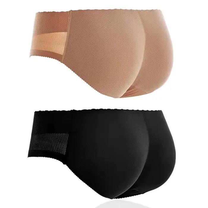 Culotte rembourrée rehausse-fesses pour femme, effet push-up, faux fessier, gaine sculptante