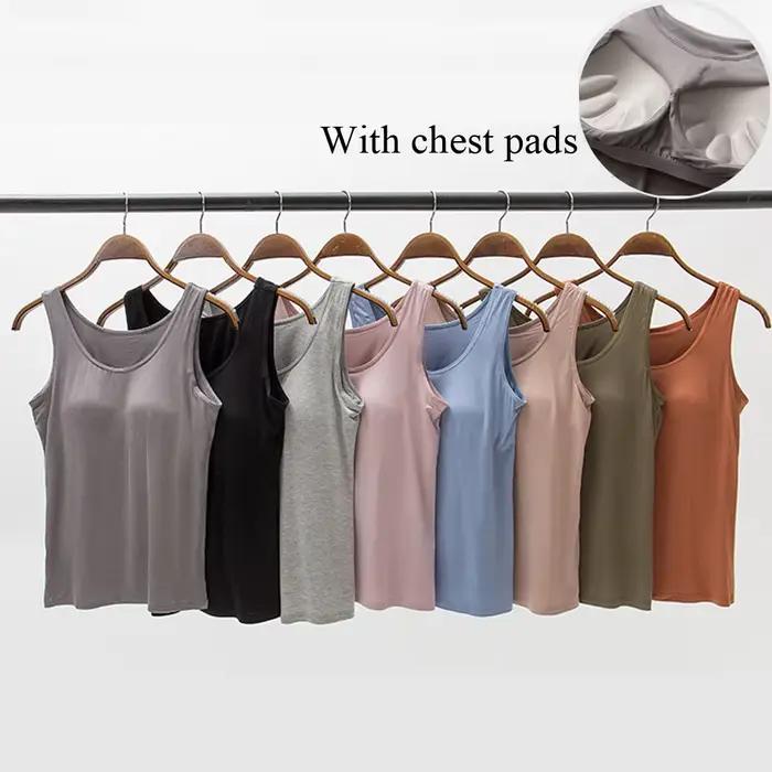 Casual Femmes Soutien-Gorge Précieux Y-Avec Coussinets De Tasse À Cinq Doigts Spaghetti Cami Top GlaFemale Camisole Avec Soutien-Gorge Intégré Push Up S-3XL