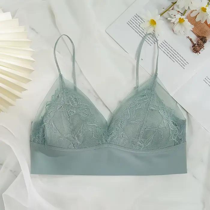 Soutien-gorge sexy sans couture, grande taille, fermeture frontale, solide, brassière sans fil, soutiens-gorge sans couture pour femmes M-XXL 5 documents