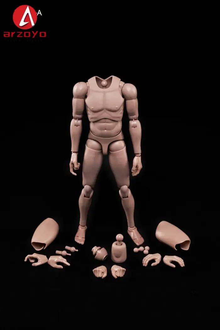 1/6 corps de figurine masculine MX02-AB 2.0 épaules étroites nues avec cou peau européenne/huile asiatique figurine d'action et accès 12 ''poupée Flexible