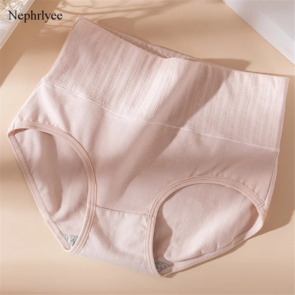 Culottes en coton pour femmes, sous-vêtements sans couture, doux, sexy, taille haute, lingerie, P430