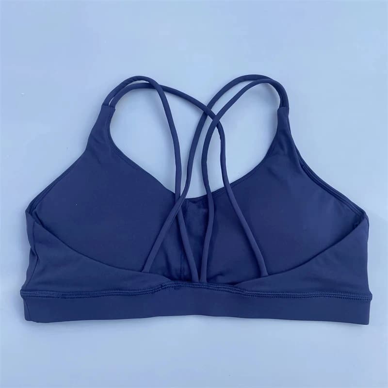 Soutien-gorge de Fitness pour femmes, couleur unie, doux, haute résistance, serré, haut de Sport, en