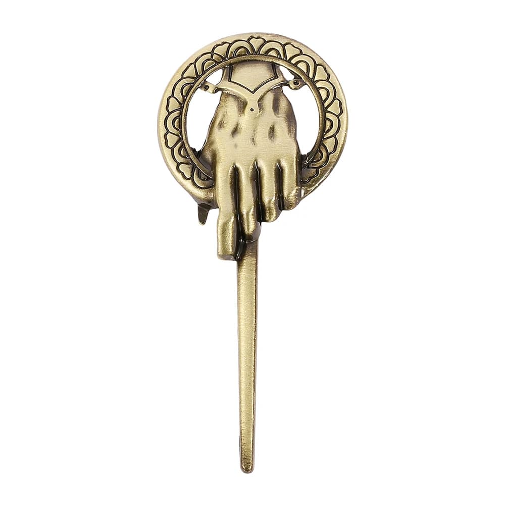 Broche main du roi, film La Chanson de Glace et de Feu, style punk vintage, accessoires vestimentair