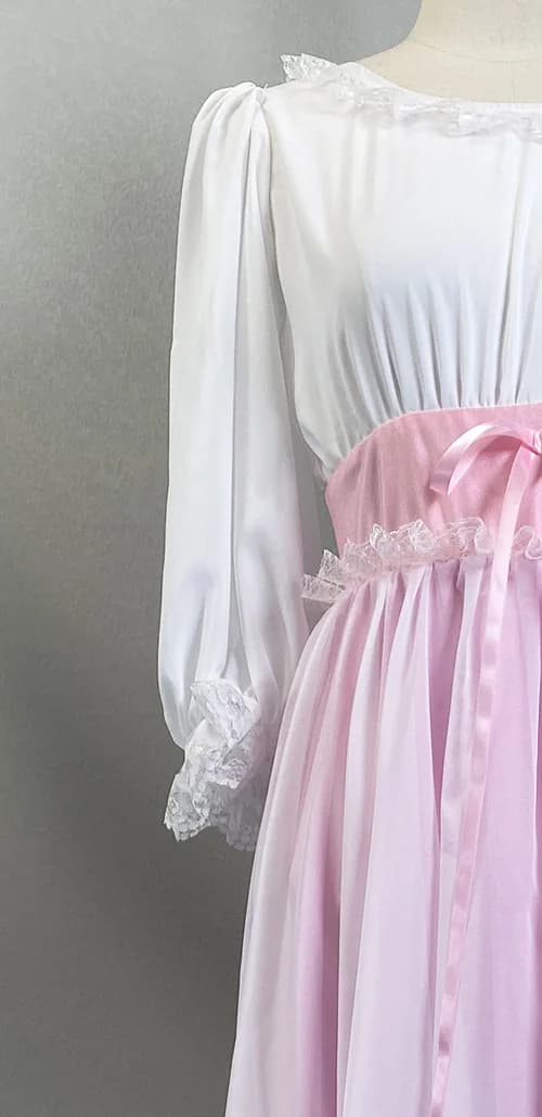 Robe de Ballet longue en blanc rose ou Costumes de danse modernes, sur mesure, casse-noisette Clara,