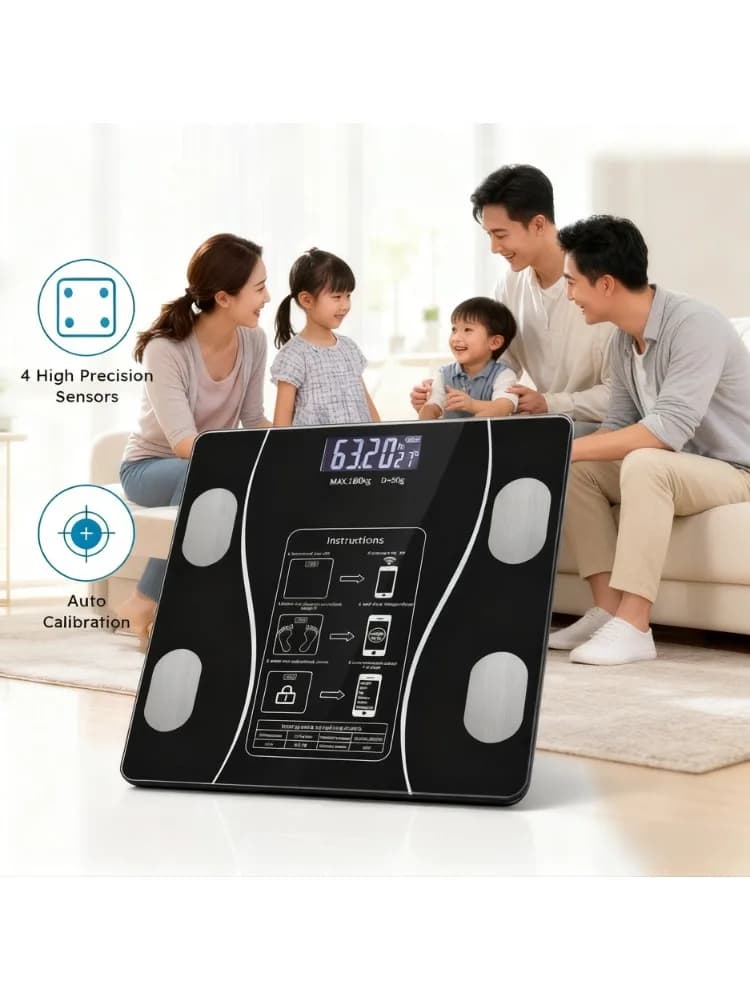 Balance de composition corporelle numérique USB précise - Pèse-personne électronique intelligent et