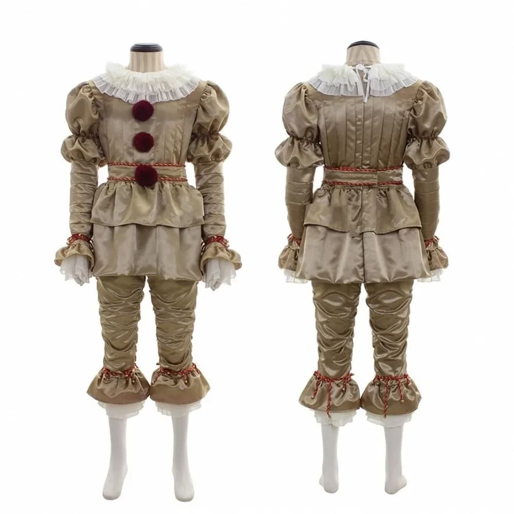 Costume de Cosplay Pennywise pour adulte, Clown de nuit, Joker, Anime, Halloween, 2025