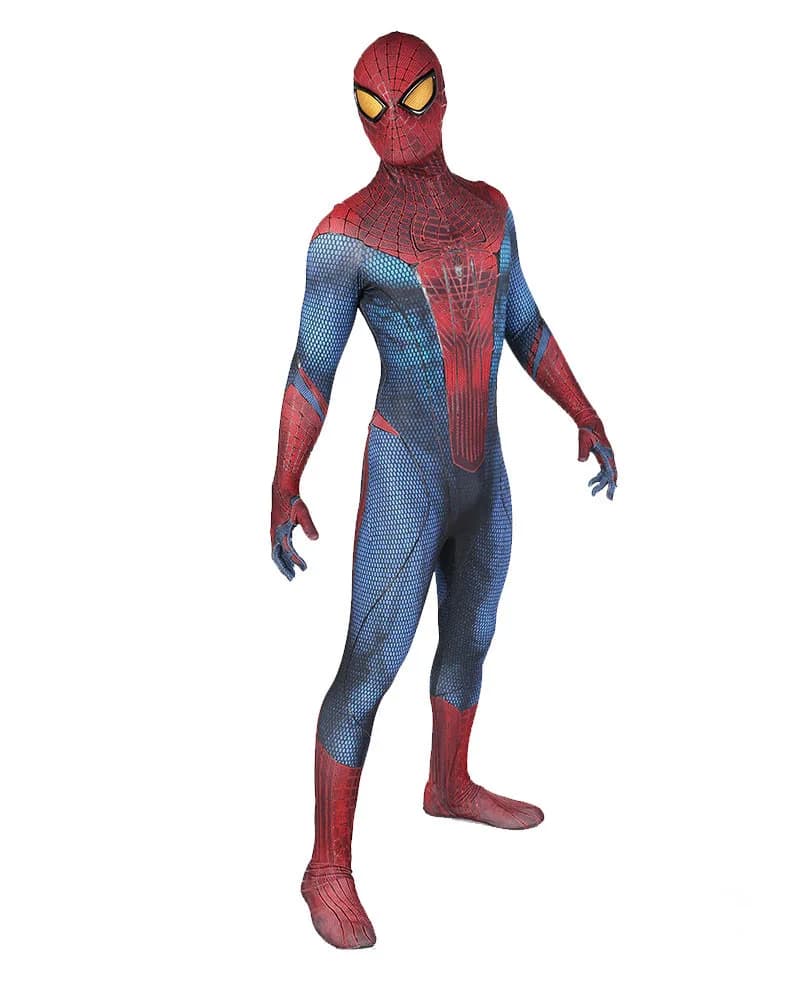 Combinaison de cosplay Spider-Man incroyable avec masque détachable pour Halloween, fête costumée de