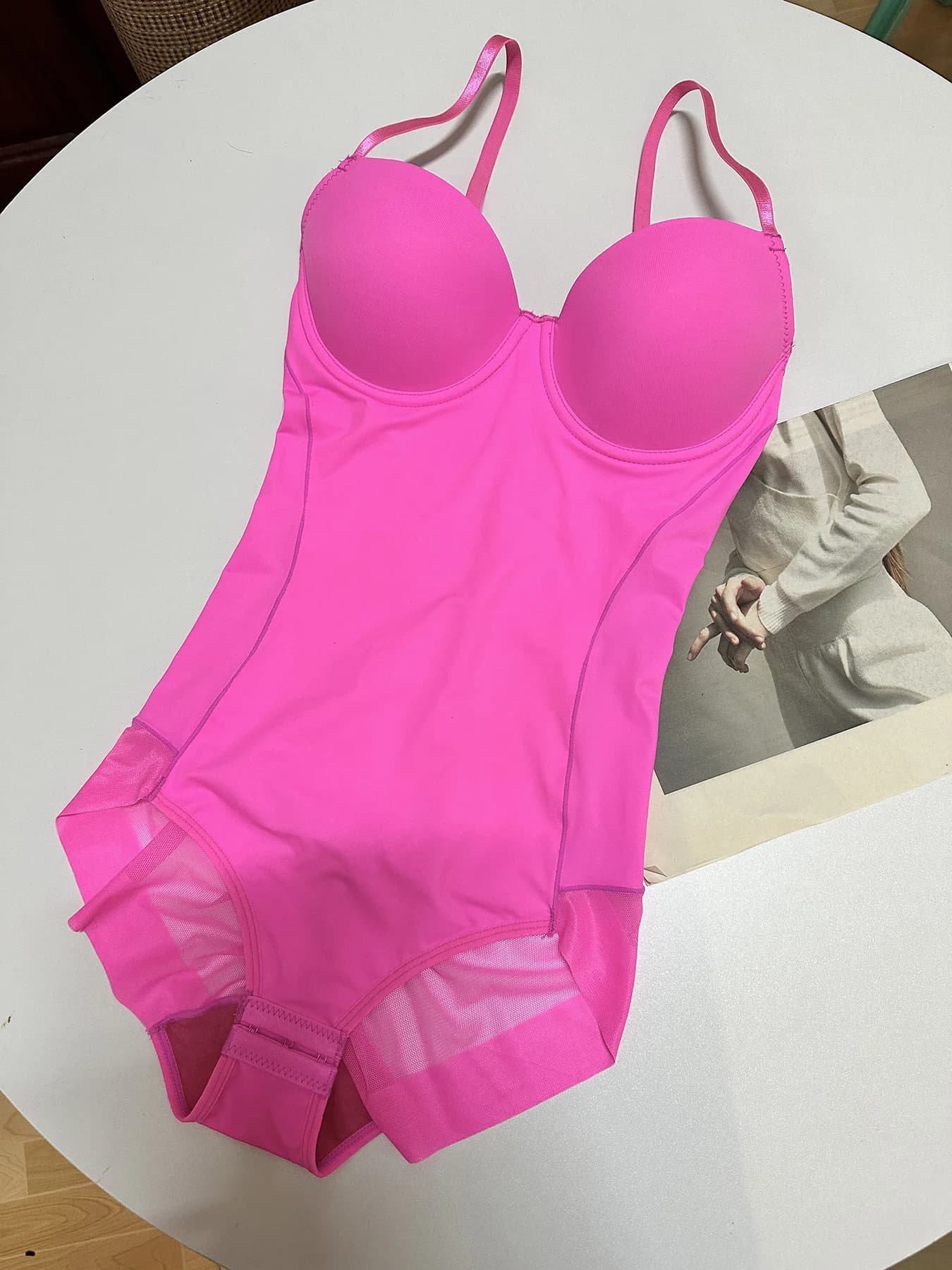 Body col femmes déplacements moulant thermique moulante taille-entraînement asymétrique avant-fermet