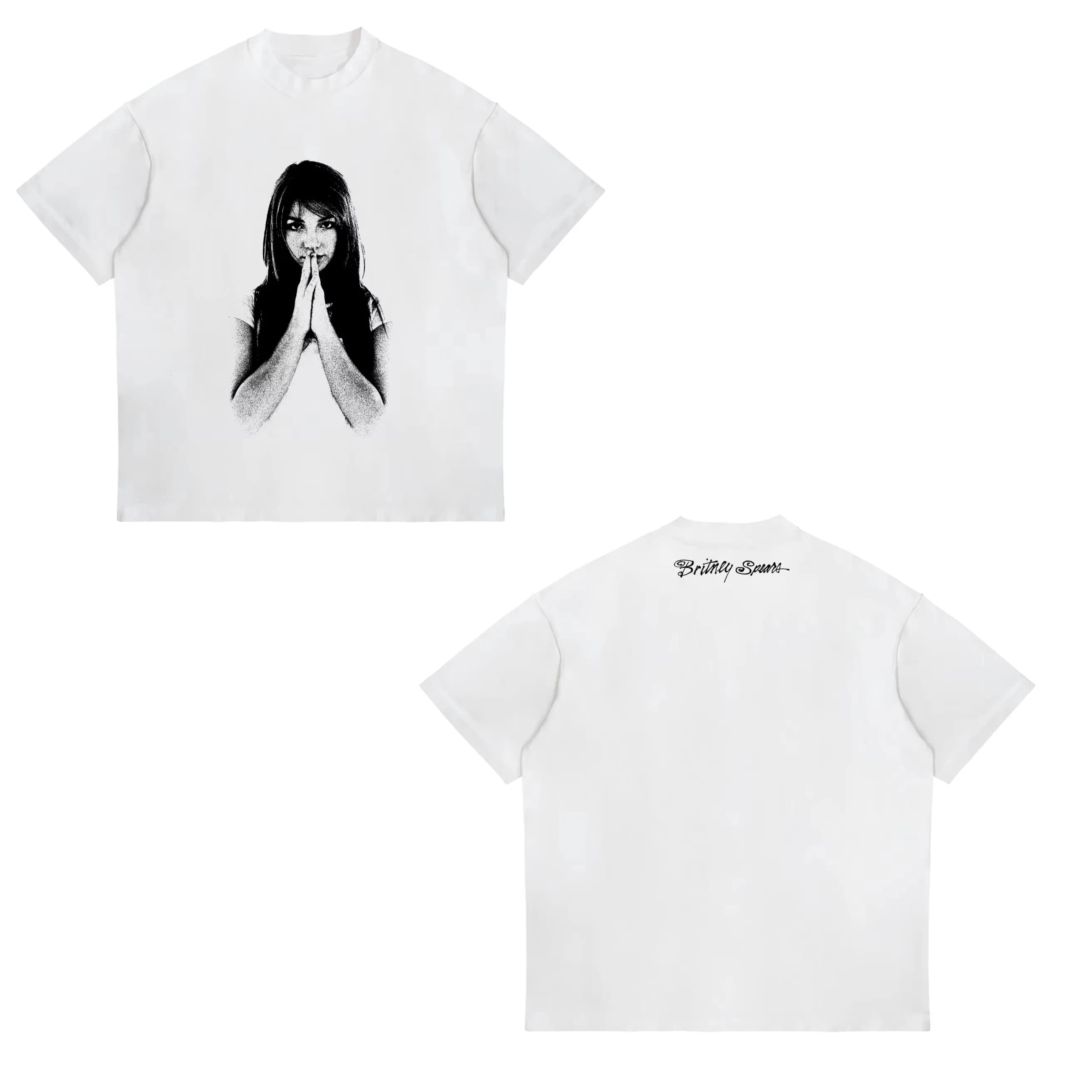 T-shirt Rétro Britney Spears Bubble Gum Balloon – Nouvelle Collection Été 2026 – Mode Décontractée S