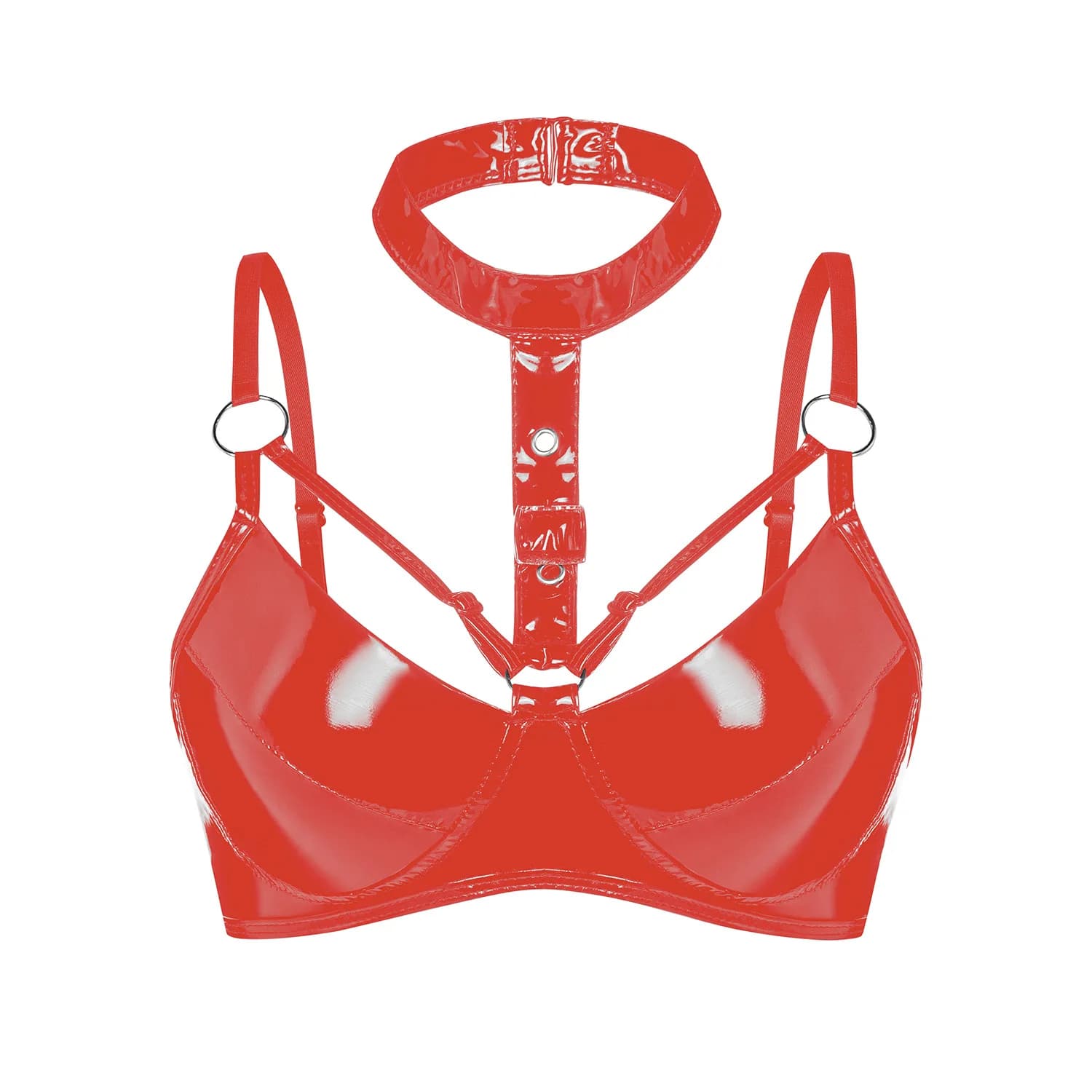 Soutien-gorge sexy dos nu pour femme, sans armatures, sans doublure, style bralette, effet mouillé,