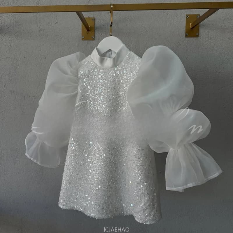 Vêtements pour adolescentes, robe de princesse à paillettes pour enfants, tenue de fête douce pour R