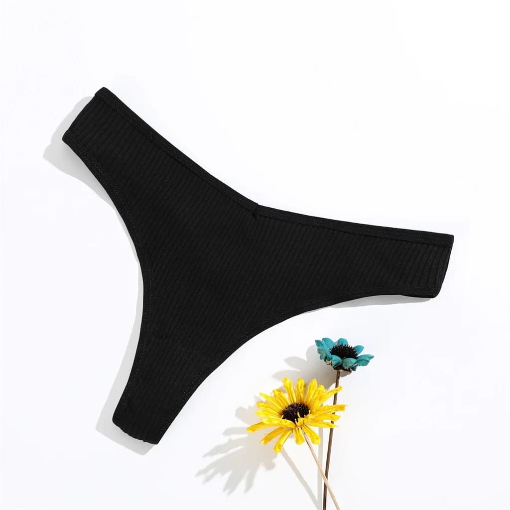Femmes sous-vêtements XL grande taille coton culottes tongs Sexy dames taille basse solide sans cout