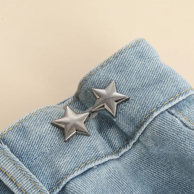 1 paire pantalon taille tendeur jean bouton réglable amovible Clips pour pantalon jupes taille tende