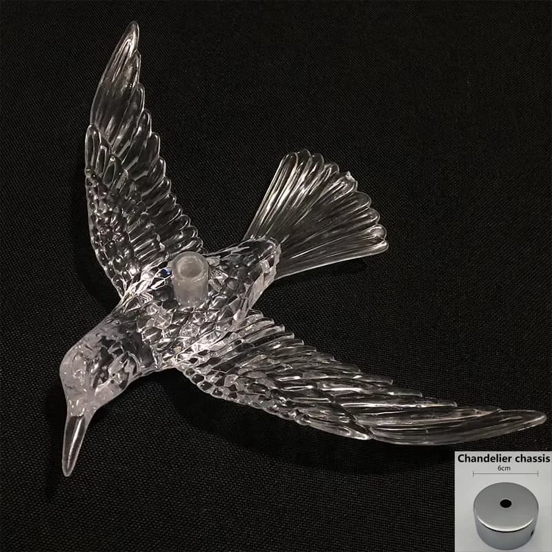 Lampe suspendue suspendue en forme d'oiseau, design moderne, luminaire décoratif d'intérieur, idéal