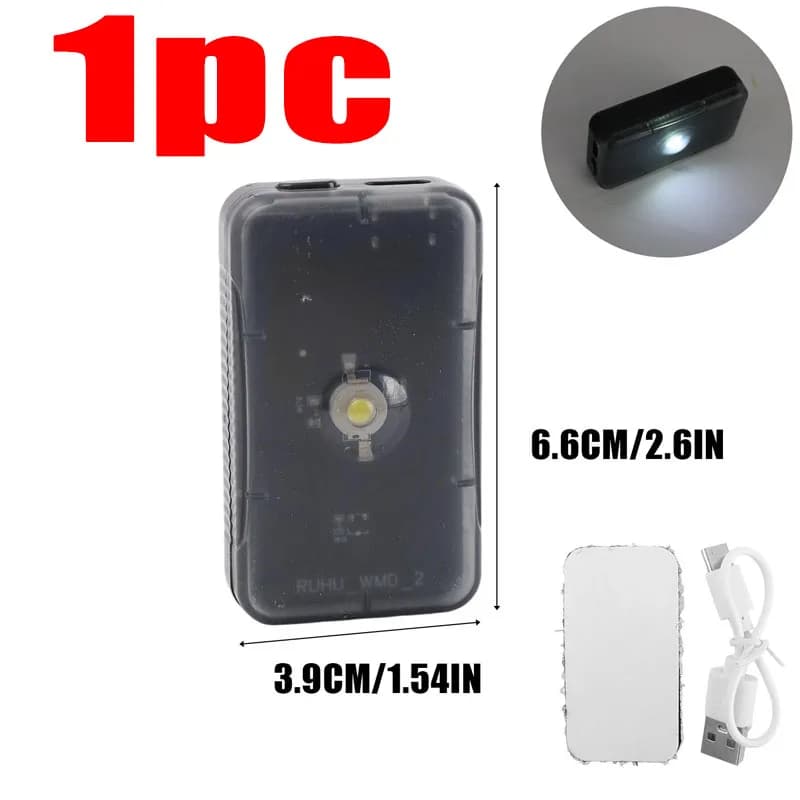 Lampe de lecture LED rechargeable USB pour voiture avec capteur intelligent marche/arrêt automatique