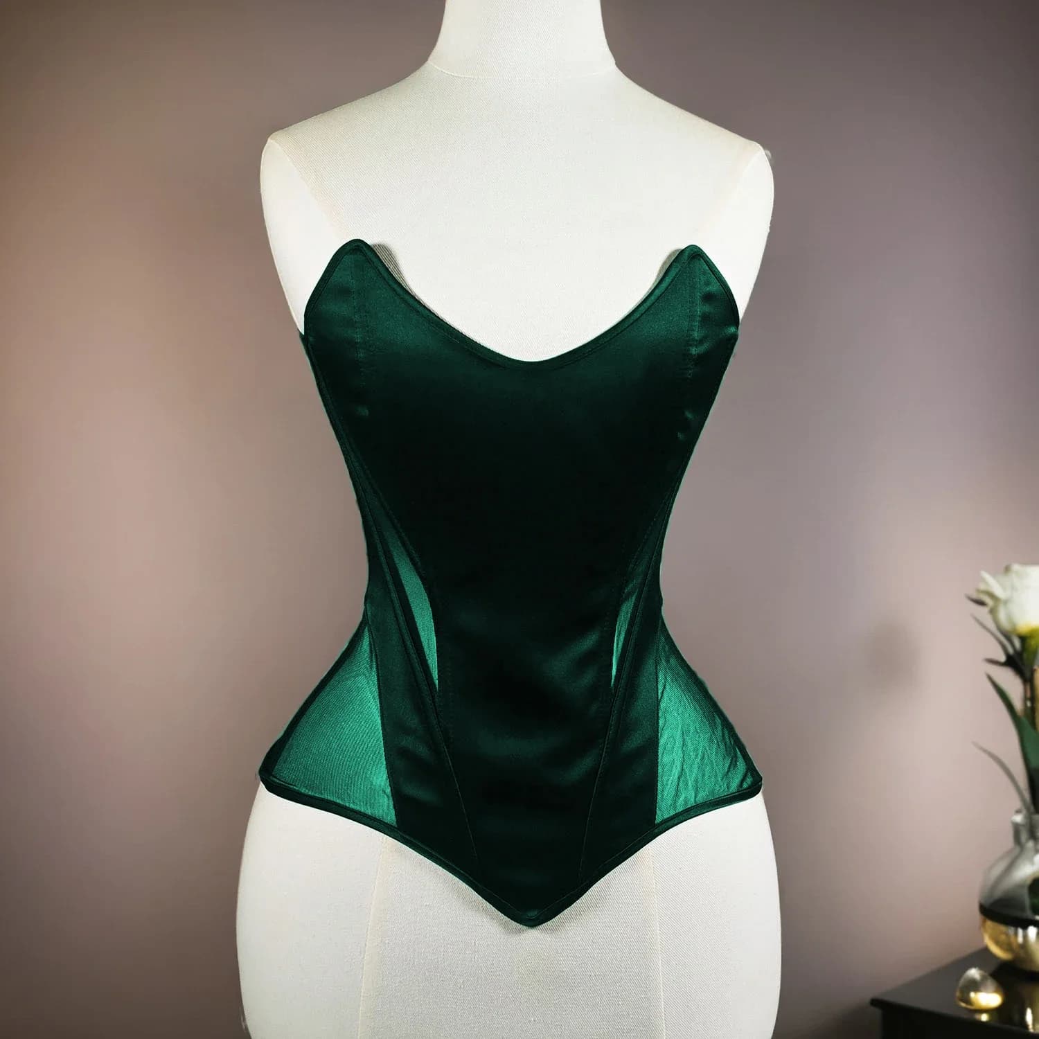 Corset serré pour femmes, Bustier surbuste de mariage, soutien-gorge Transparent en maille, Push Up,
