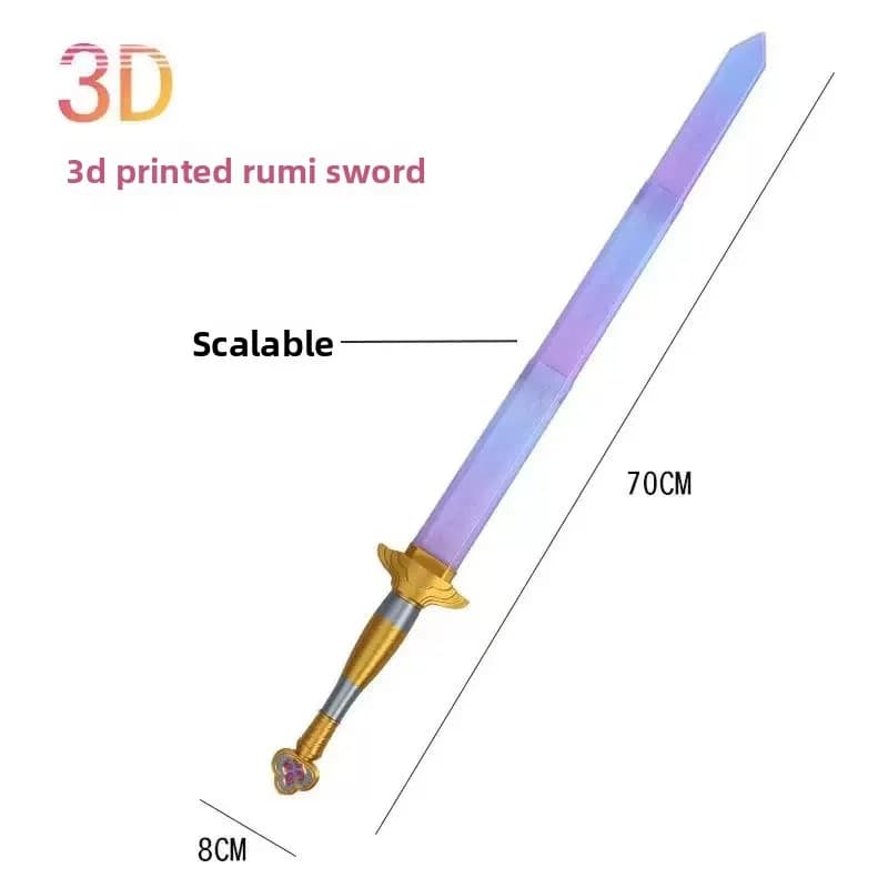 Accessoires de costume de jeu de rôle de haute qualité pour le groupe Devil Girls : Épée symbole Lum
