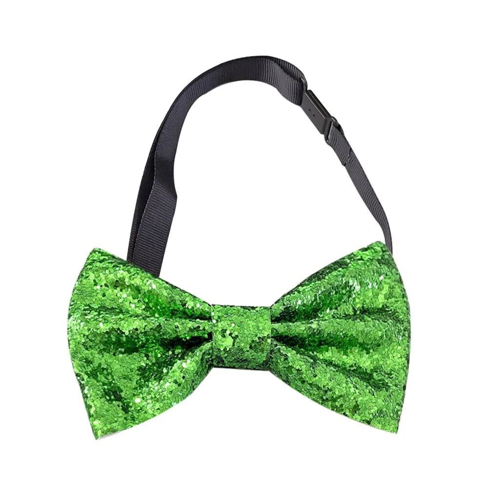 Mode brillant Paillette paillettes noeud papillon réglable cou scène Performance cravate danse nœud