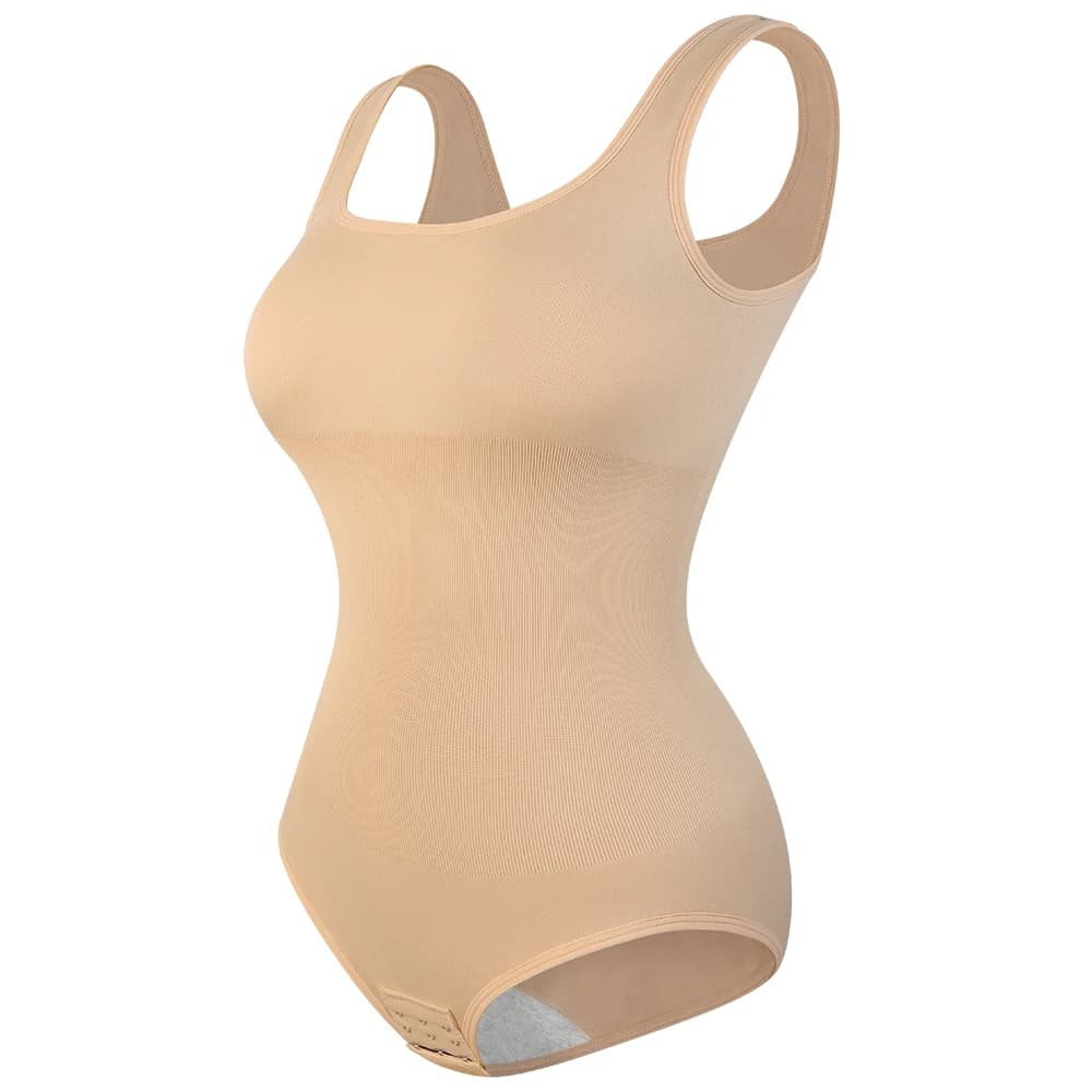 Body grande taille à larges bretelles pour femmes, contrôle complet du corps, gilet confortable, cul
