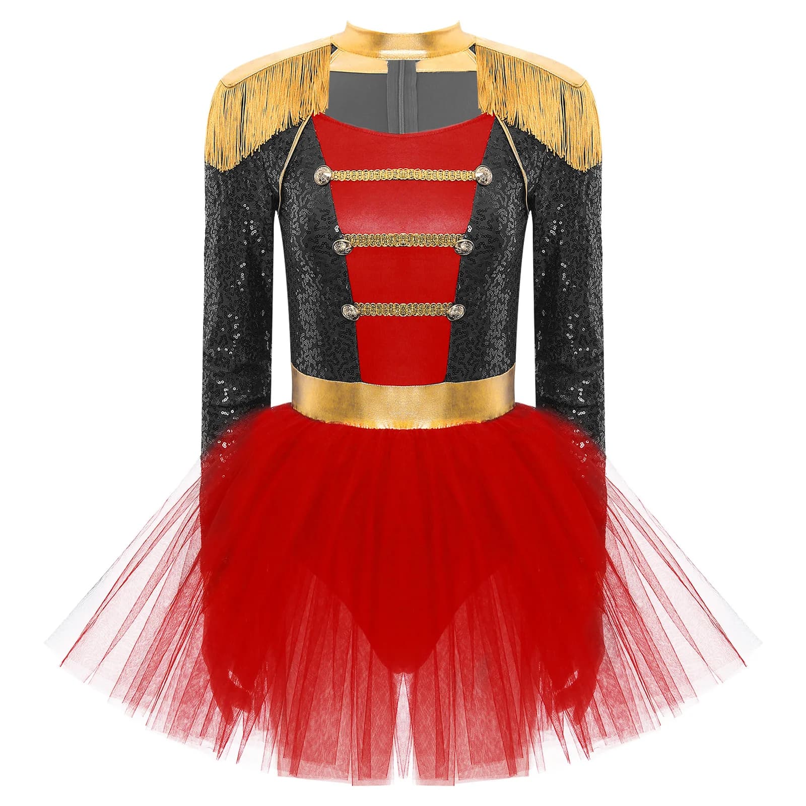 Robe tutu de cirque pour femme, costume de cosplay de maîtresse de cérémonie ou d'assommeur de lions