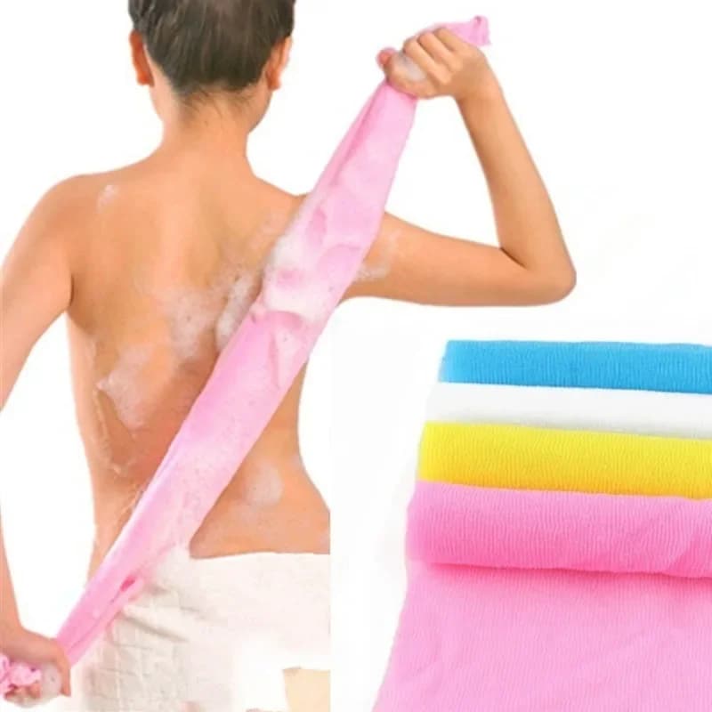 Beauté peau exfoliant tissu gant de toilette japonais serviette de lavage du corps en Nylon serviett