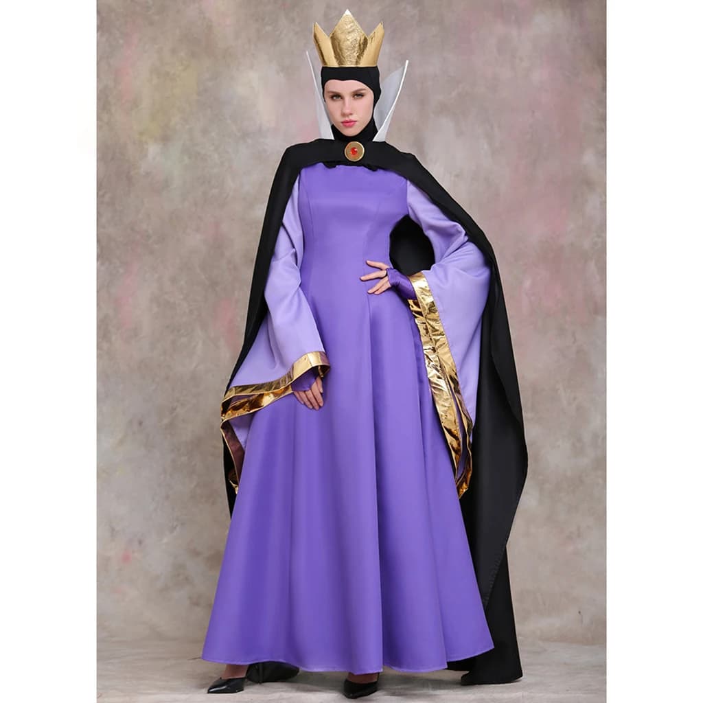Costume de Cosplay reine maléfique, robe de spectacle dramatique pour adulte, belle-mère reine, jeu