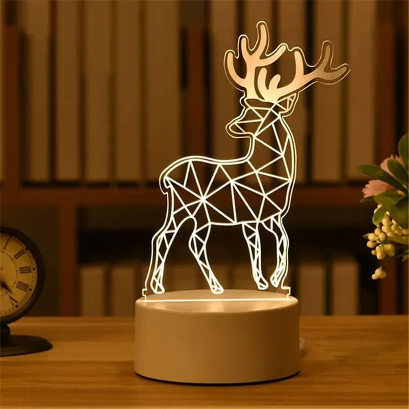 Amour romantique 3D acrylique néon signe lampe à LED pour la maison veilleuses pour enfants lampe de