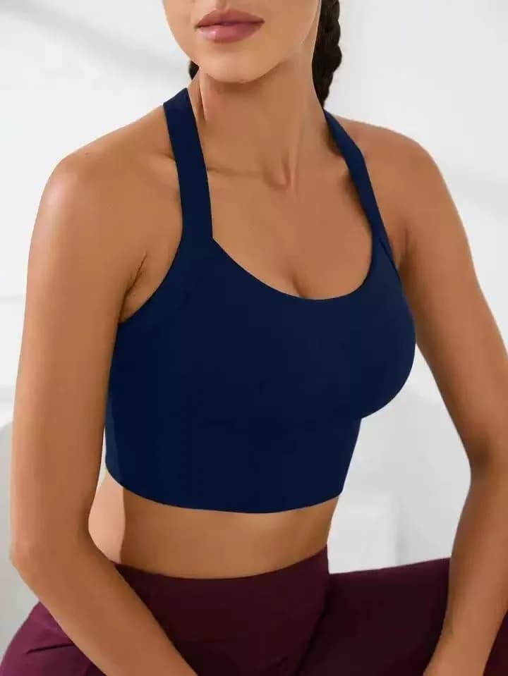 Ensemble soutien-gorge de sport et soutien-gorge dos nu, soutien-gorge de sport à dos croisé, sans c