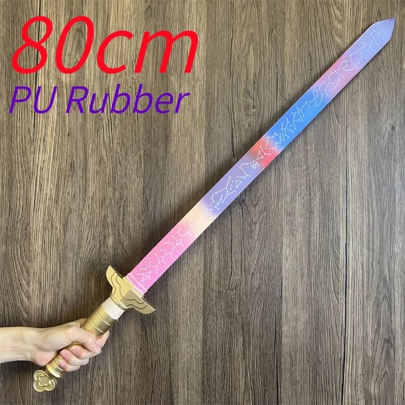 Épées colorées film tueur de démons, armes de Cosplay, lame longue, accessoire, grande épée, jeu de