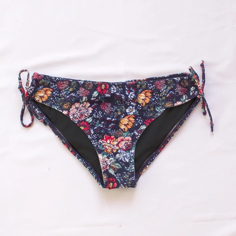 Bandage Floral Bikini de base Tanga Bikinis brésiliens femmes bas 2025 Sexy maillot de bain femmes b