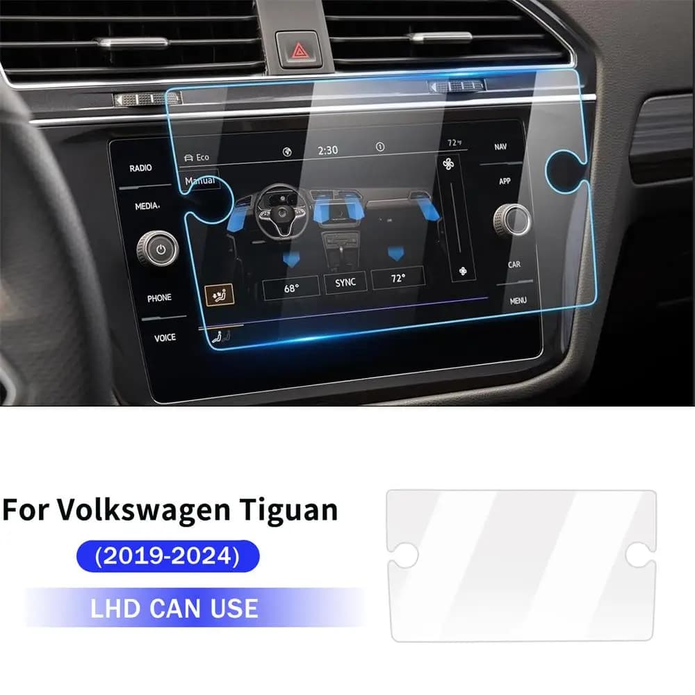 Film de protection en verre trempé pour voiture, pour VW Tiguan 2019 – 2024, protecteur d'écran de N