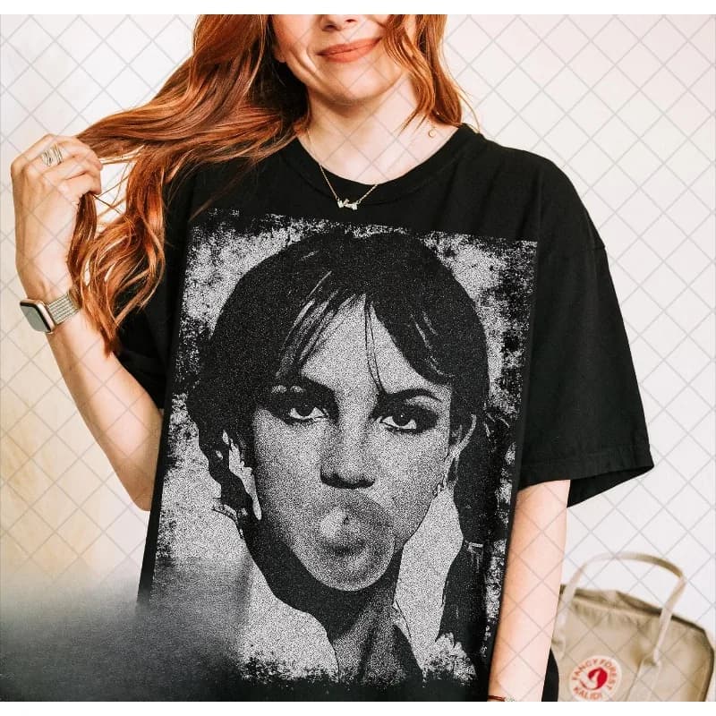 T-shirt rétro Britney Spears Bubble Gum Balloon pour femme, nouveau style d'été, T-shirt décontracté