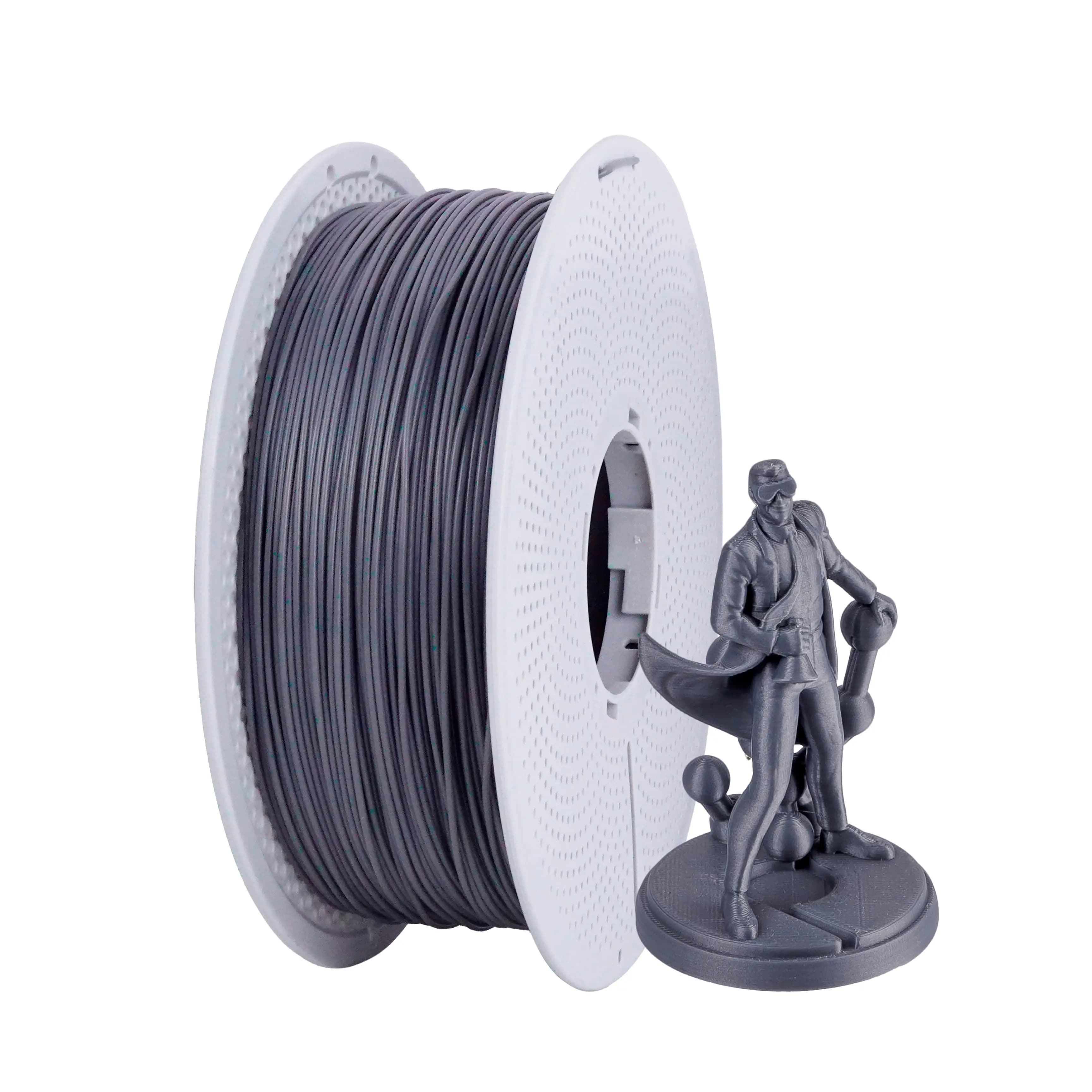Filament d'imprimante 3D couleur ciment PLA, 1,75 mm, bobine de 1 kg, facile à imprimer, impression