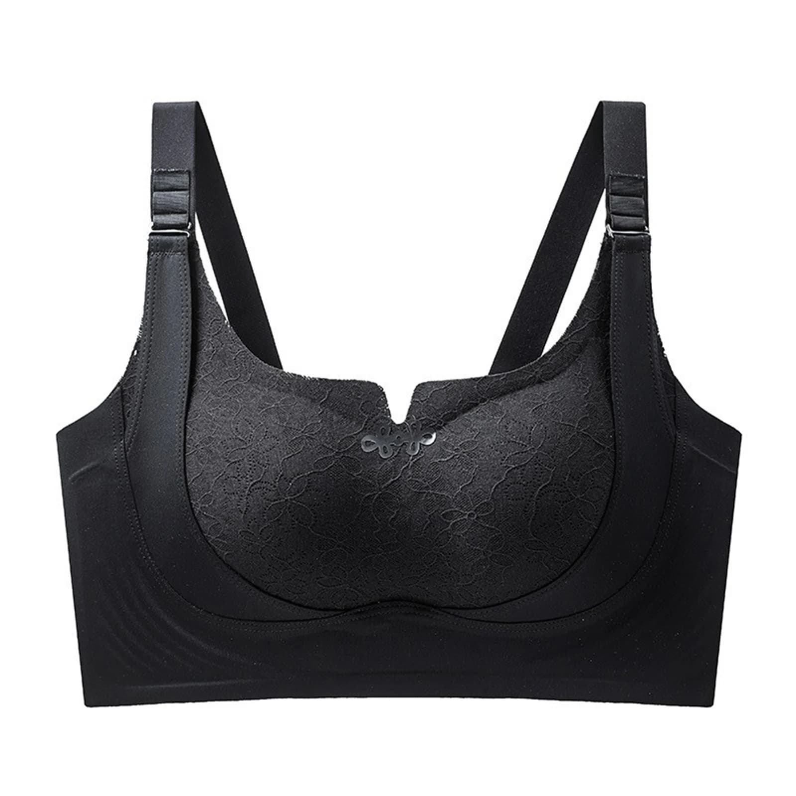 Soutien-gorge à la mode pour femmes, motif floral, bretelles réglables, couleur unie, lingerie éléga