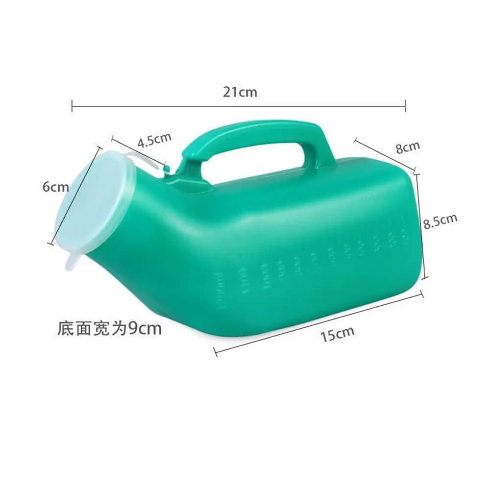 Urinoir Portable de Grande Capacité avec Couvercle pour Homme, Pot de Nuit, Bouteille Urinaire, Aide