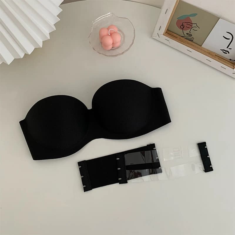 Femmes Sexy soutien-gorge sans bretelles Push Up sans fil soutiens-gorge bustier tubulaire anti-déra