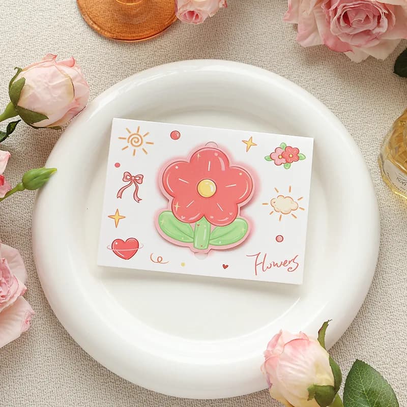 Carte d'anniversaire coréenne assemblée à la main, carte de vœux mignonne 3D pop-up pour cadeau, inv