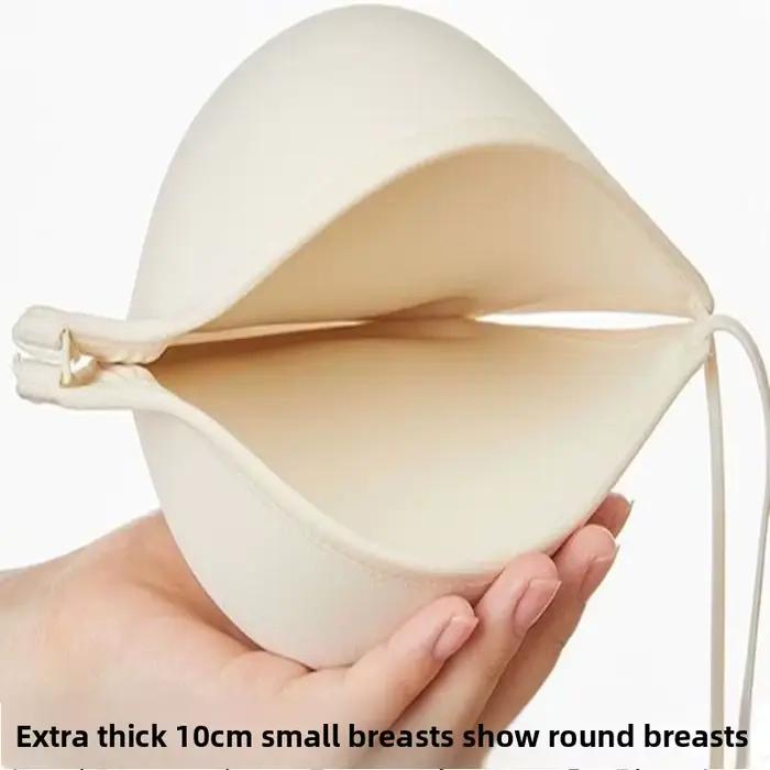 Soutien-gorge triangulaire push up ultime de 10 cm : crochet sur le devant, décolleté profond et dos invisible - Ascenseur sexy pour petite poitrine, confort d'été