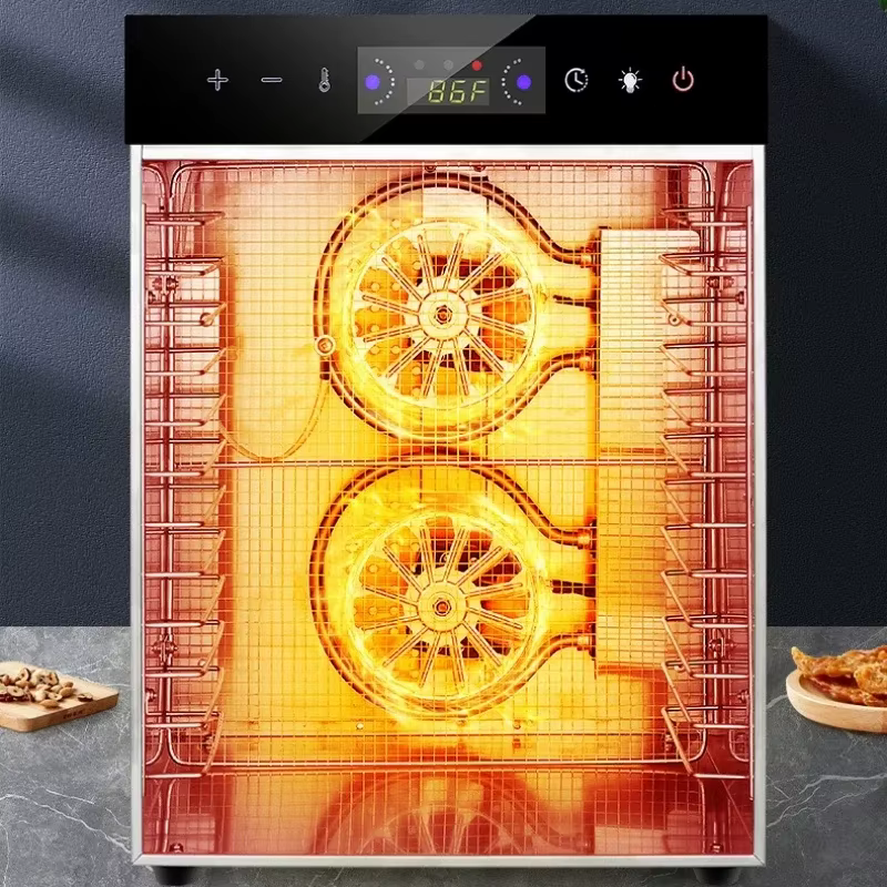 Déshydrateur alimentaire 12 plateaux en acier inoxydable pour aliments pour bébés, fruits, légumes,