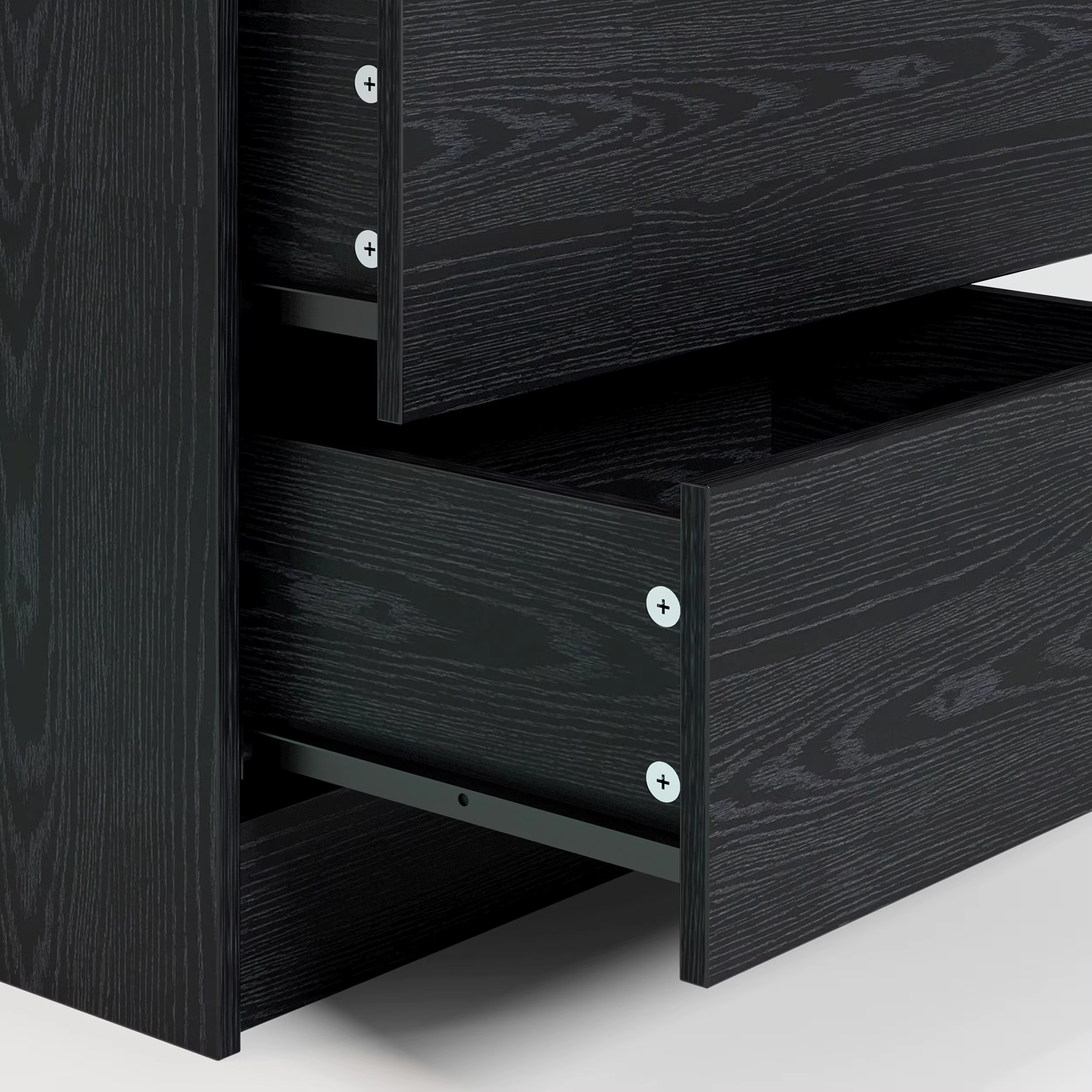 LIKIMIO-Table de chevet avec station de charge, table de chevet moderne avec lumière LED et égouts d