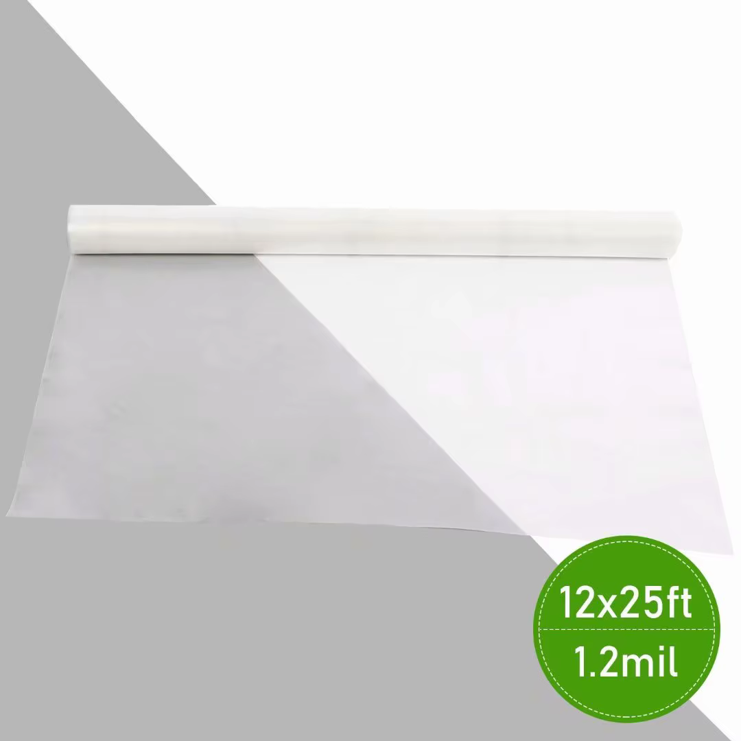 Film de serre en plastique transparent, 6.5 pi x 32 pi, 3.1 mil, polyéthylène, pour tunnel de croiss