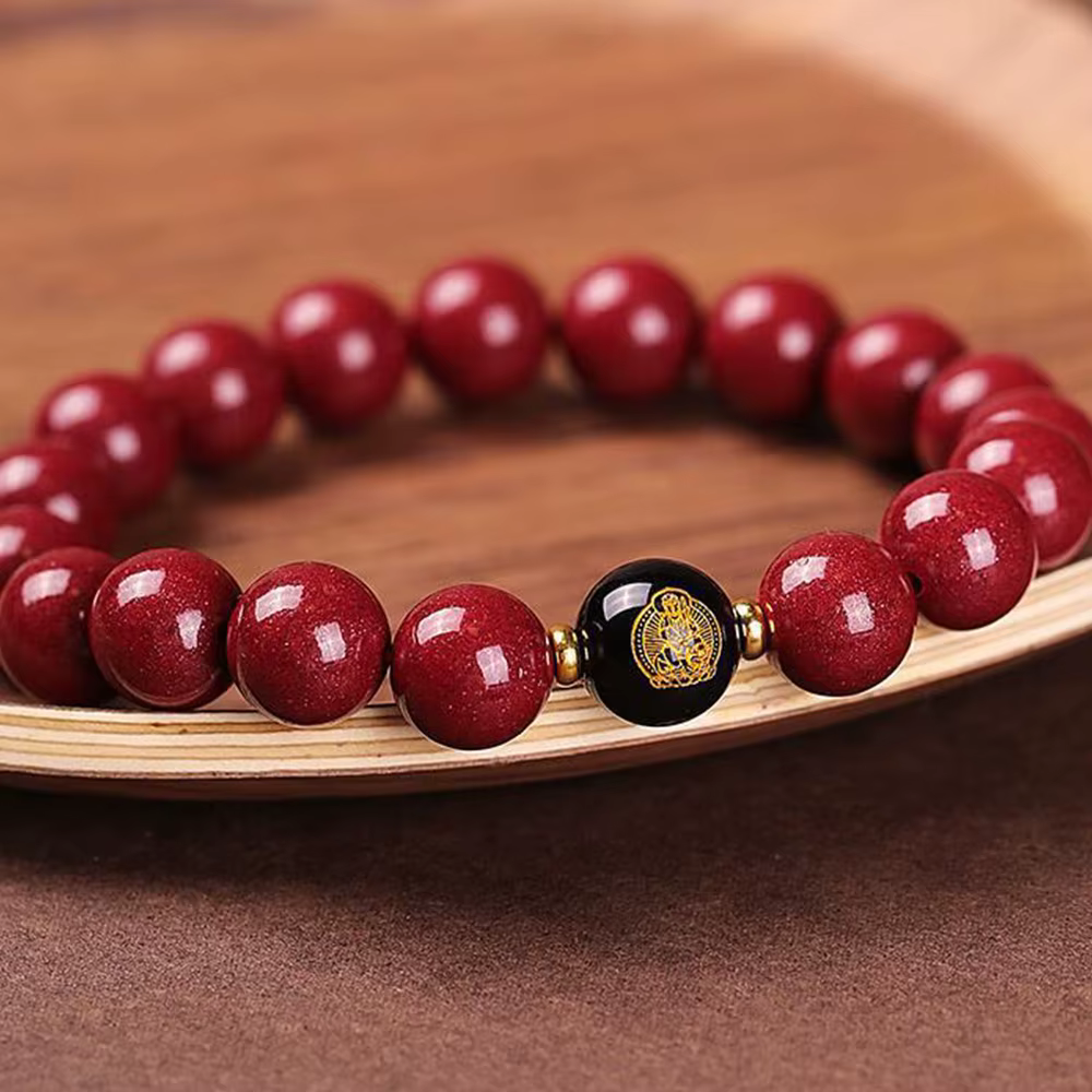 [Departure aujourd'hui] Chapelet de bracelet de divinité gardien à 8 branches à surface lisse de 8 m