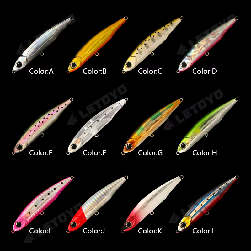 LETOYO crayon coulant 17g 12g-3.5g appâts artificiels appâts durs truite bar leurres Wobblers pour b