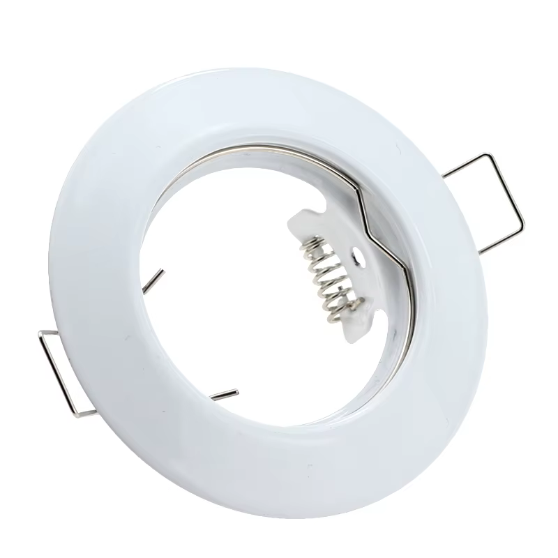 Cadre de projecteur LED encastré, 10 pièces, Nickel satiné, blanc, noir, combinaison de montage chro
