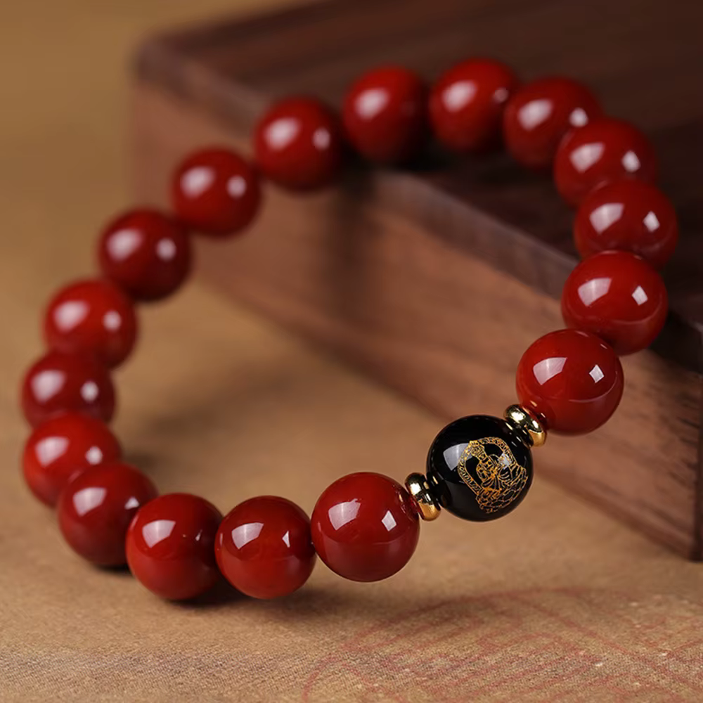 [Departure aujourd'hui] Chapelet de bracelet de divinité gardien à 8 branches à surface lisse de 8 m