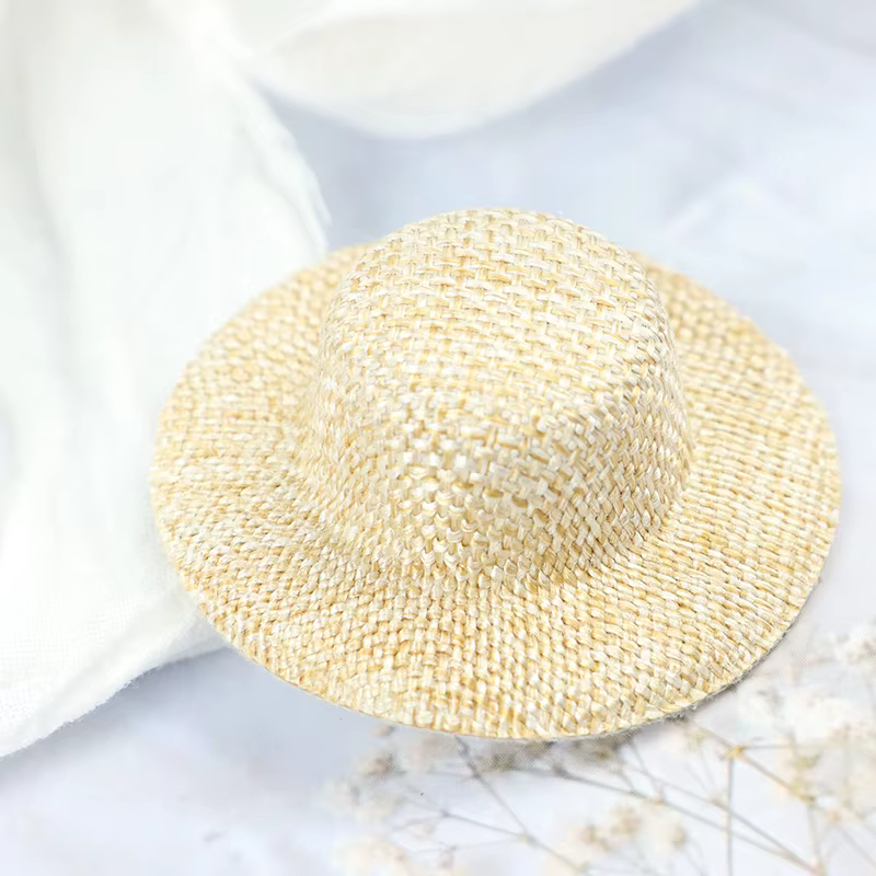 Chapeau de paille l'inventaire de maison de course, mini chapeau de beurre, ornement de maison de be