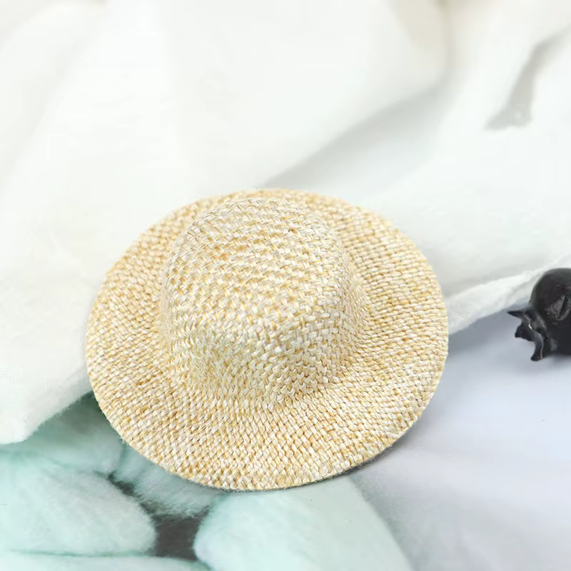 Chapeau de paille l'inventaire de maison de course, mini chapeau de beurre, ornement de maison de be
