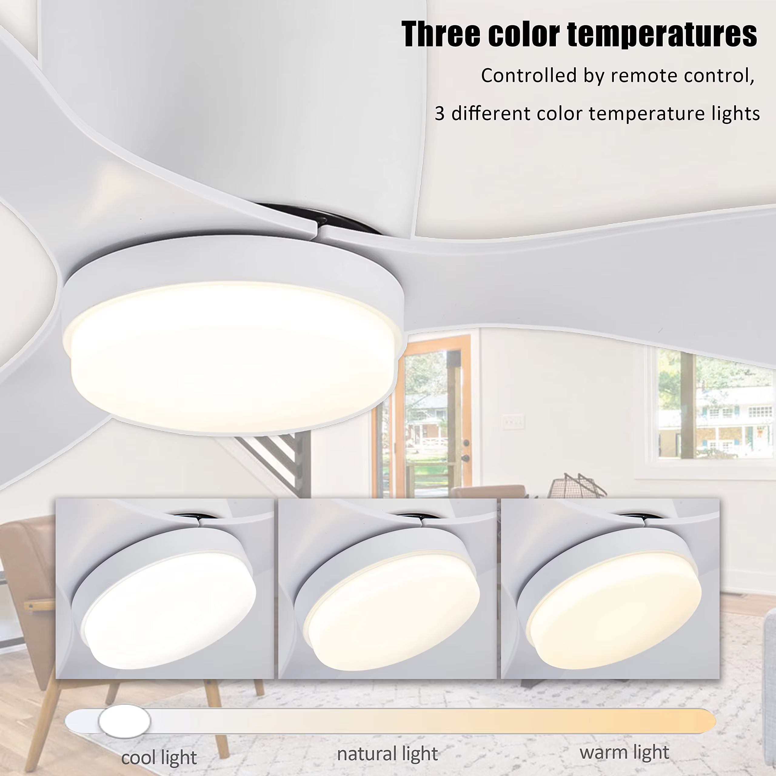 IRALAN ventilateur de plafond moderne ventilateur d'étanchéité appartement chambre salon intérieur c