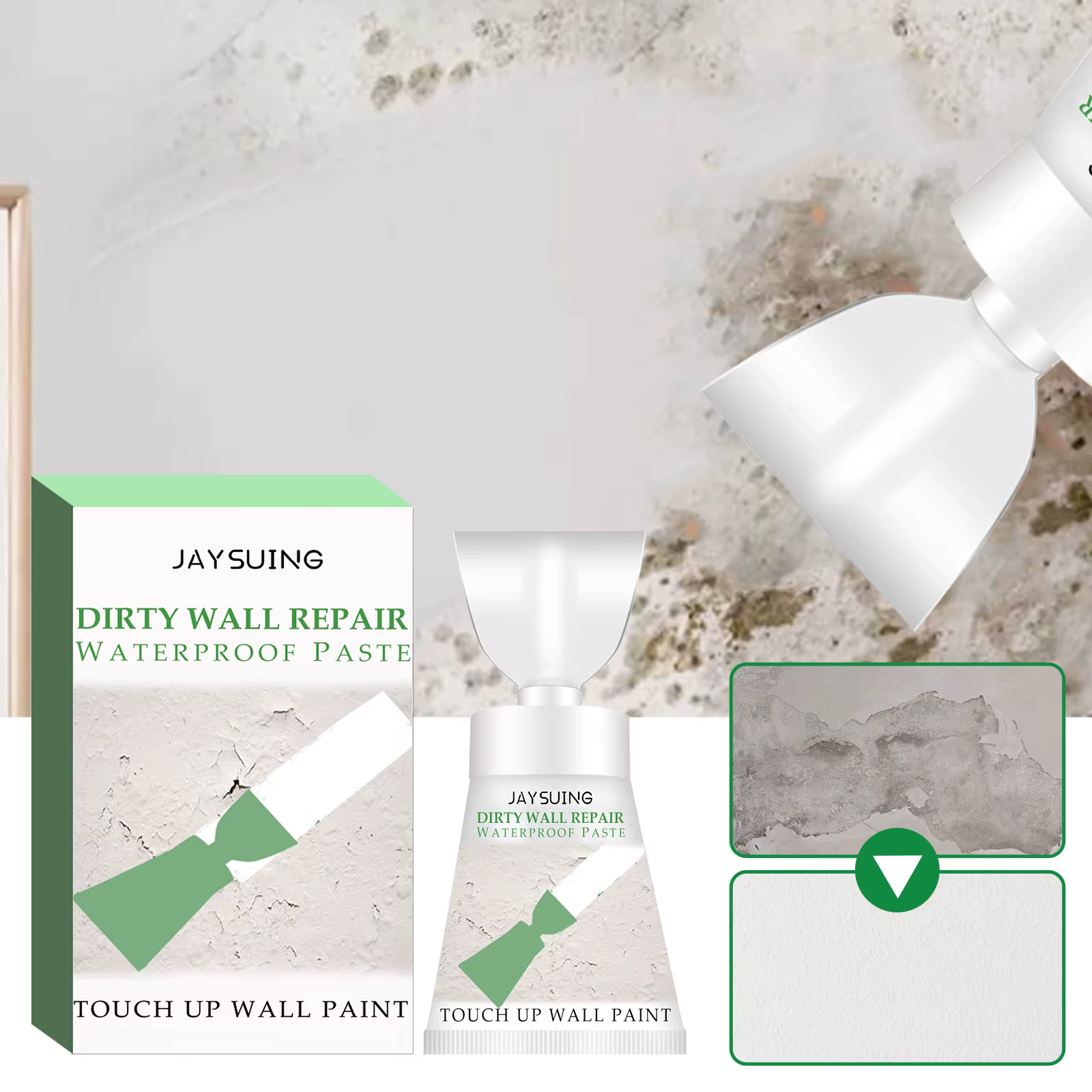 Pâte imperméable pour la réparation des murs sales, crème de réparation des fissures, agent de répar